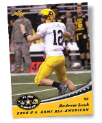 2012 ANDREW LUCK Leaf U.S. Army Aflac All-American RC's STANFORD