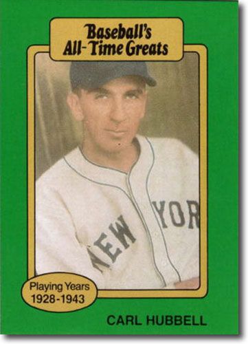 10-Count Lot 1987 Carl Hubbell Hygrade All-Time Greats