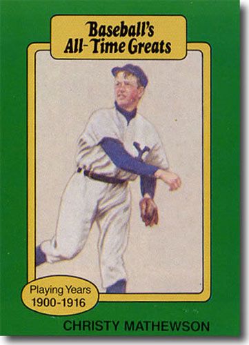 10-Count Lot 1987 CHRISTY MATHEWSON Hygrade All-Time Great