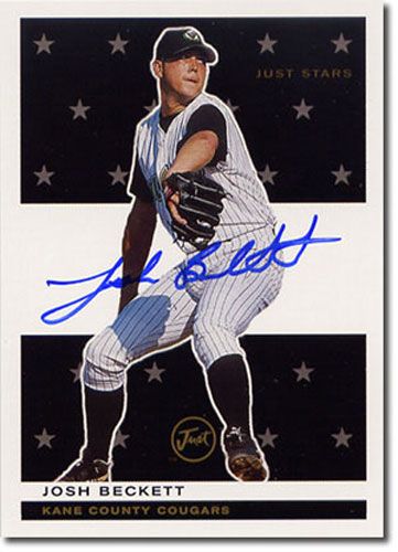 1999 JOSH BECKETT Just Stars Autograph Rookie Mint Auto RC DODGERS #/100