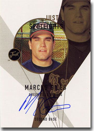 1999 Marcus Giles Just Spotlights Autograph Rookie Mint Auto RC #/100