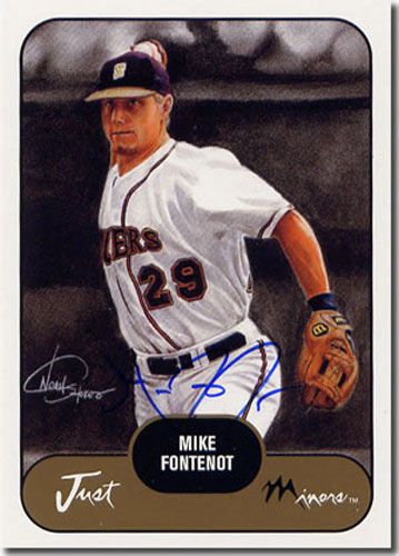 2002 Mike Fontenot Rookie WHITE SP Auto RC #/1200