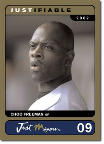 2002 Rare Insert Choo Freeman GOLD Rookie RC #/1000