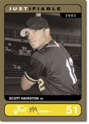 2002 Rare Insert Scott Hairston GOLD Rookie RC #/1000