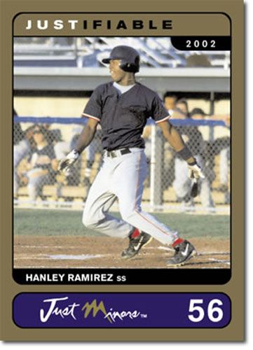 2002 Rare Insert HANLEY RAMIREZ GOLD Rookie RC DODGERS #/1000
