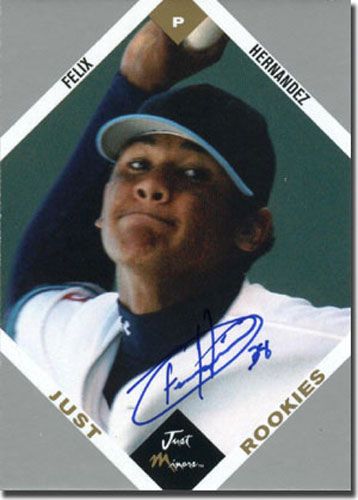 2003 FELIX HERNANDEZ Rookie Autograph SILVER Auto RC MARINERS #/375