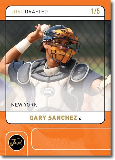 GARY SANCHEZ 2011 Just DRAFTED Rookie Mint ORANGE Parallel RC #/5