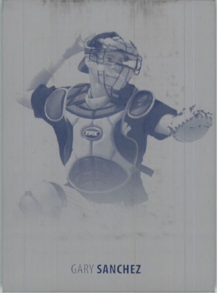 GARY SANCHEZ 2011 Just LIMITED Rookie Press Plate RC 1/1