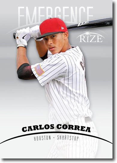 CARLOS CORREA 2012 Rize Draft Rookie Inaugural Edition EMERGENCE RC (QTY)