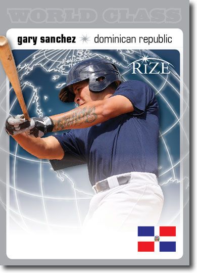GARY SANCHEZ 2012 Rize Draft Rookie Inaugural Edition WORLD CLASS RC (QTY)