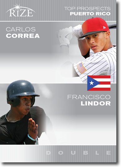 (25) 2012 Carlos CORREA * Francisco LINDOR Rize Draft Rookie Inaugural Edition