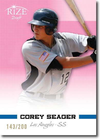COREY SEAGER 2012 Rize Rookie PINK Paragon RC #/200
