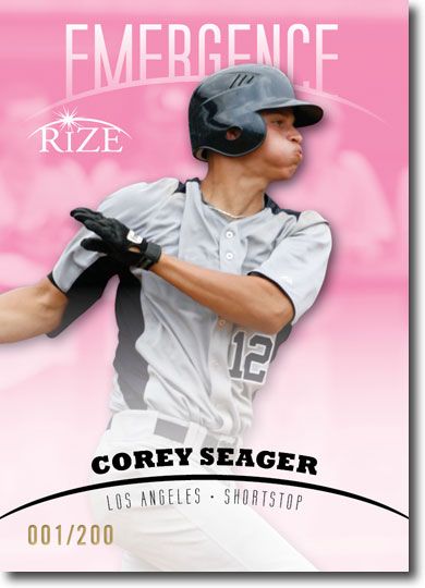 COREY SEAGER 2012 Rize Rookie PINK Paragon EMERGENCE RC #/200