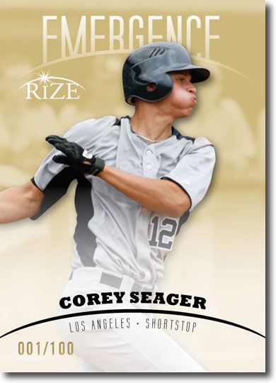 COREY SEAGER 2012 Rize Rookie GOLD Paragon EMERGENCE RC #/100