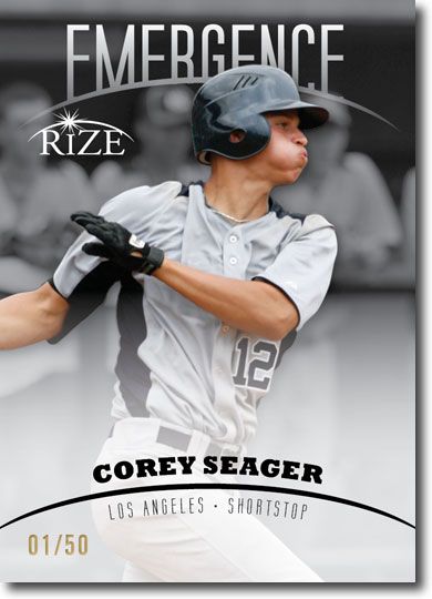COREY SEAGER 2012 Rize Draft Rookie BLACK Paragon EMERGENCE RC #/50