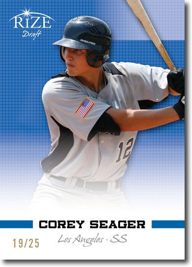 COREY SEAGER 2012 Rize Rookie Emerald BLUE Paragon RC #/25