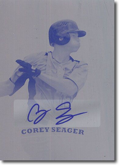 COREY SEAGER 2012 Rize Rookie Autograph Press Plate EMERGENCE RC Auto 1/1