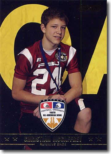 (5) 2009 Christian McCaffrey Razor / Leaf US Army All-American Football rookies 49ers