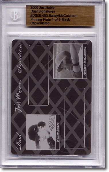 HOMER BAILEY * ANDREW McCUTCHEN * Rookie Printing Press Plate BGS 1/1