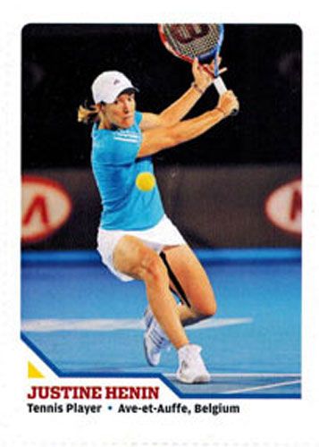 (10) 2010 Sports Illustrated SI for Kids #452 JUSTINE HENIN Tennis Cards