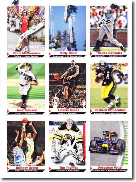 (10) 2011 Sports Illustrated SI for Kids #26 TIM THOMAS Hockey Cards