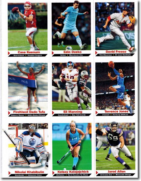 (10) 2012 Sports Illustrated SI for Kids #101 EDIN DZEKO Soccer Cards