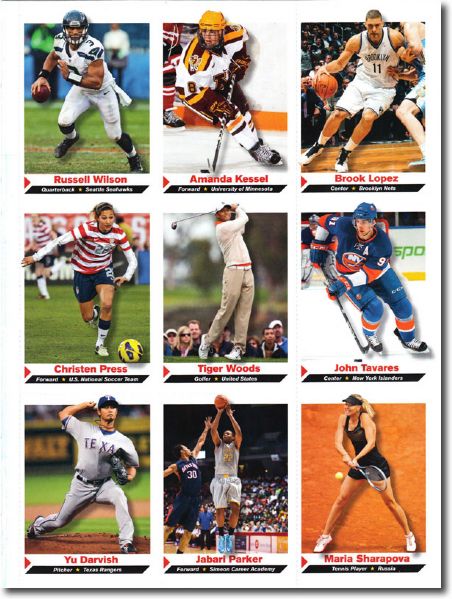 (10) 2013 Sports Illustrated SI for Kids #243 MARIA SHARAPOVA Tennis Cards 