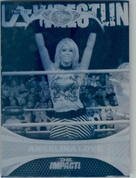 2009 TriStar TNA WWE Impact ANGELINA LOVE #04 Printing Press Plate 1/1
