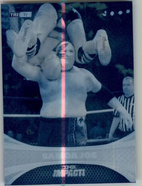 2009 TriStar TNA WWE Impact SAMOA JOE #11 Printing Press Plate 1/1