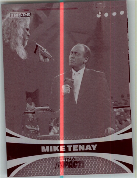 2009 TriStar TNA WWE Impact MIKE TENAY #28 Printing Press Plate 1/1