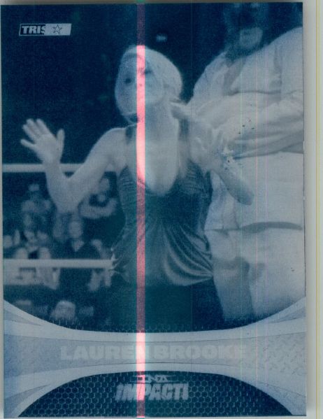 2009 TriStar TNA WWE Impact LAUREN BROOKE #41 Printing Press Plate 1/1