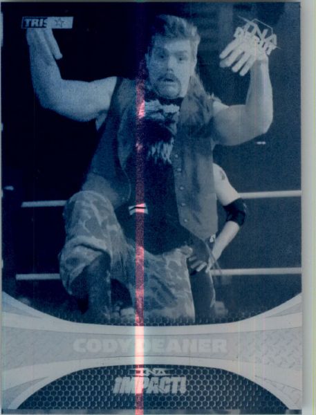 2009 TriStar TNA WWE Impact CODY DEANER #46 Printing Press Plate 1/1