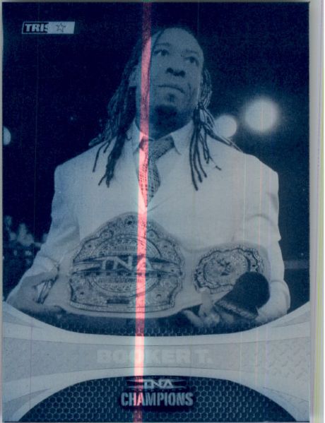 2009 TriStar TNA WWE Impact BOOKER T. #75 Printing Press Plate 1/1