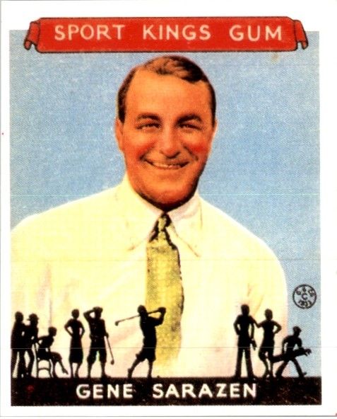 GENE SARAZEN 1933 Goudey Sport Kings Gum Golf Card #22 Reprint