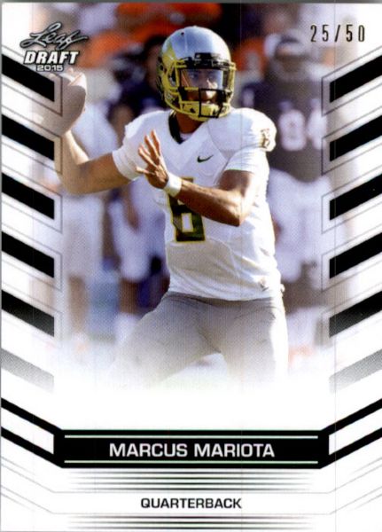 MARCUS MARIOTA #1 2015 Leaf NFL Draft Rookie BLACK Football RC #/50 