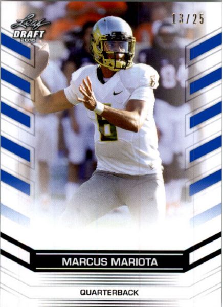 MARCUS MARIOTA #1 2015 Leaf NFL Draft Rookie BLUE Football RC #/25 