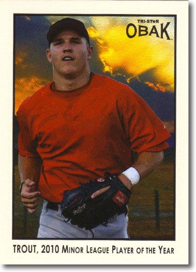 MIKE TROUT 2011 Tristar Obak Rookie Limited Edition MT1 SP Insert ANGELS #/300