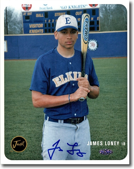 JAMES LONEY 2002 Certified Autograph Rookie Auto 8x10 Photo RAYS