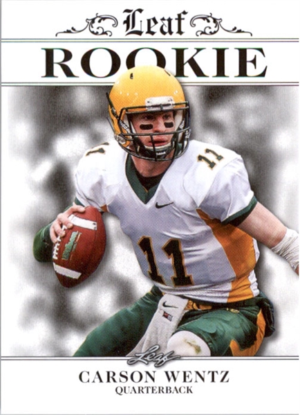 10-Ct Lot CARSON WENTZ 2016 Leaf Rookies Exclusive WHITE Rookie Cards