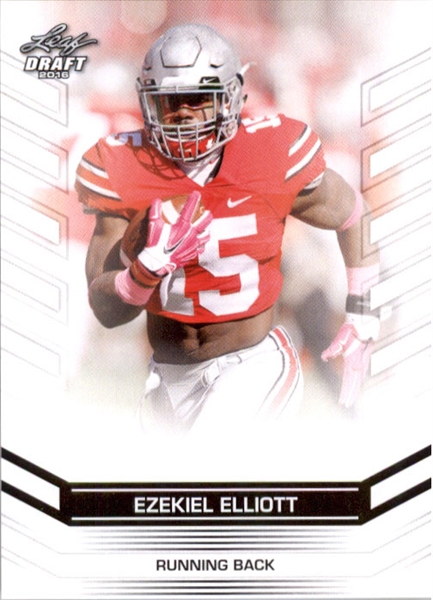 50-Ct Lot EZEKIEL ELLIOTT 2016 Leaf Draft Exclusive Rookie WHITE Cards