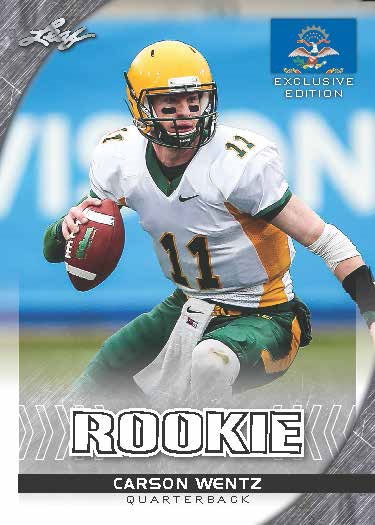 25-Ct Lot CARSON WENTZ 2016 Leaf Rookies NSCC Exclusive Rookie WHITE Cards