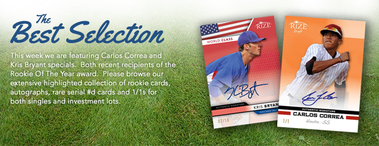 Certified Autographs is Featuring Carlos Correa and Kris Bryant