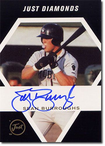 1999 Sean Burroughs Just Diamonds Autograph Rookie Mint Auto RC #/100