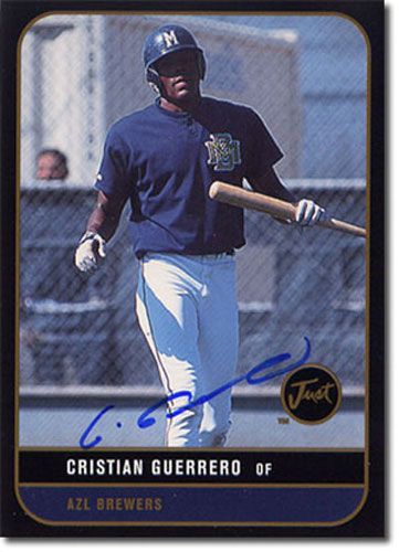 1999 Christian Guerrero Just Graded Autograph Rookie BLACK Auto RC #/100