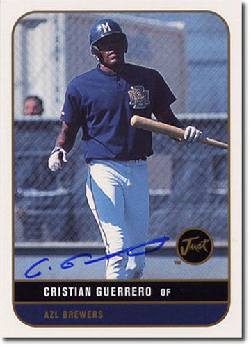 1999 Christian Guerrero Just Graded White Autograph Rookie Mint Auto RC #/100