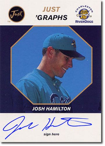 1999 JOSH HAMILTON Just Graphs Autograph Rookie Mint Auto RC ANGELS #/100