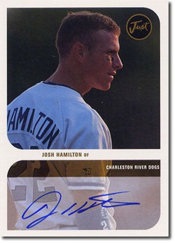 1999 JOSH HAMILTON White Autograph #1 Rookie Mint Auto RC ANGELS #/50