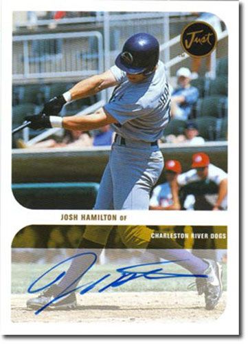 1999 JOSH HAMILTON White Autograph #2 Rookie Mint Auto RC ANGELS #/50