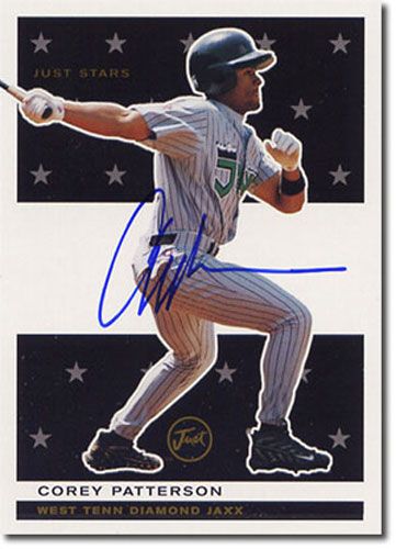 1999 Corey Patterson Just Stars Autograph Rookie Mint Auto RC #/100