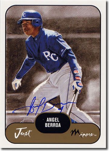 2002 Angel Berroa Rookie WHITE Short-Print Auto RC Mint